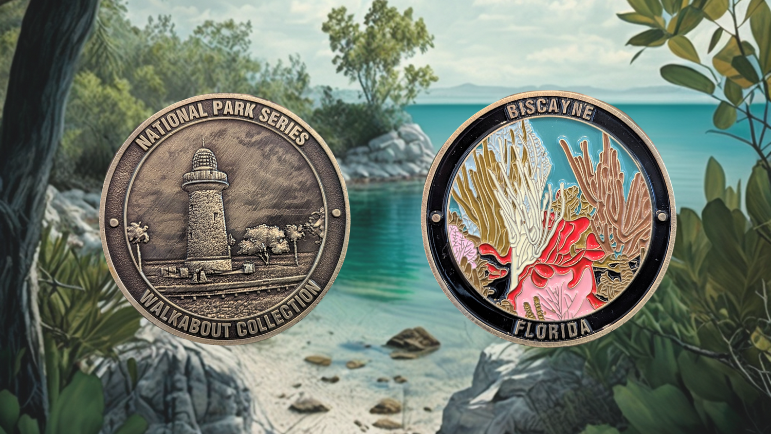 FLORIDA NATIONAL PARKS CHALLENGE COINS BUNDLE
