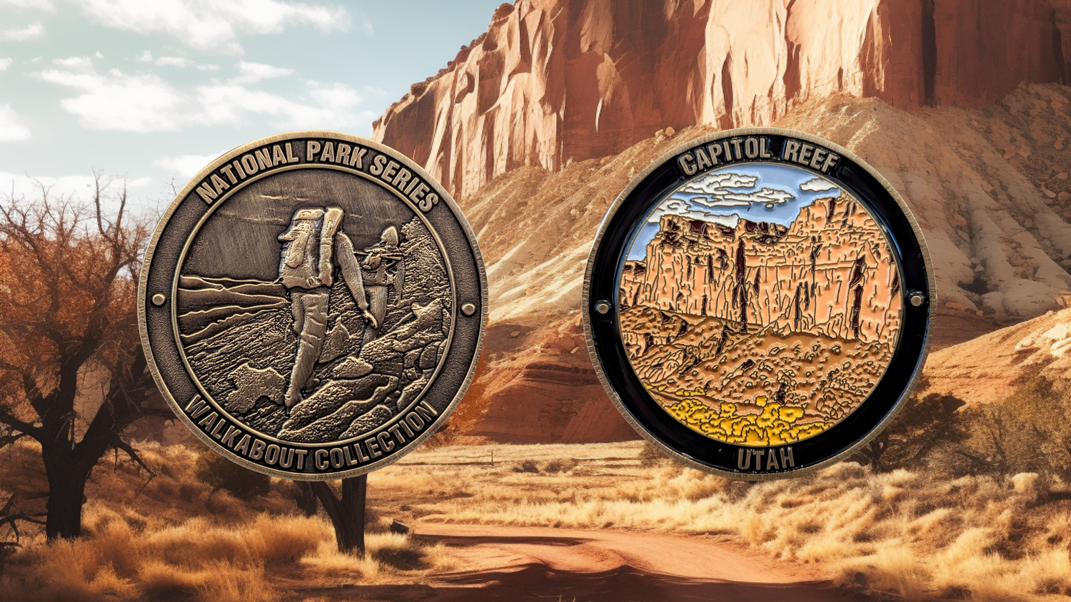 UTAH NATIONAL PARKS CHALLENGE COINS BUNDLE