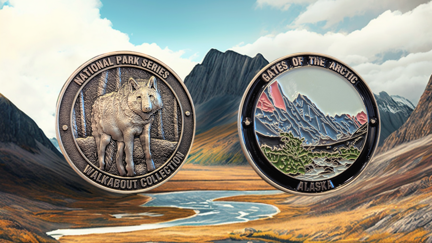 ALASKA NATIONAL PARKS CHALLENGE COINS BUNDLE