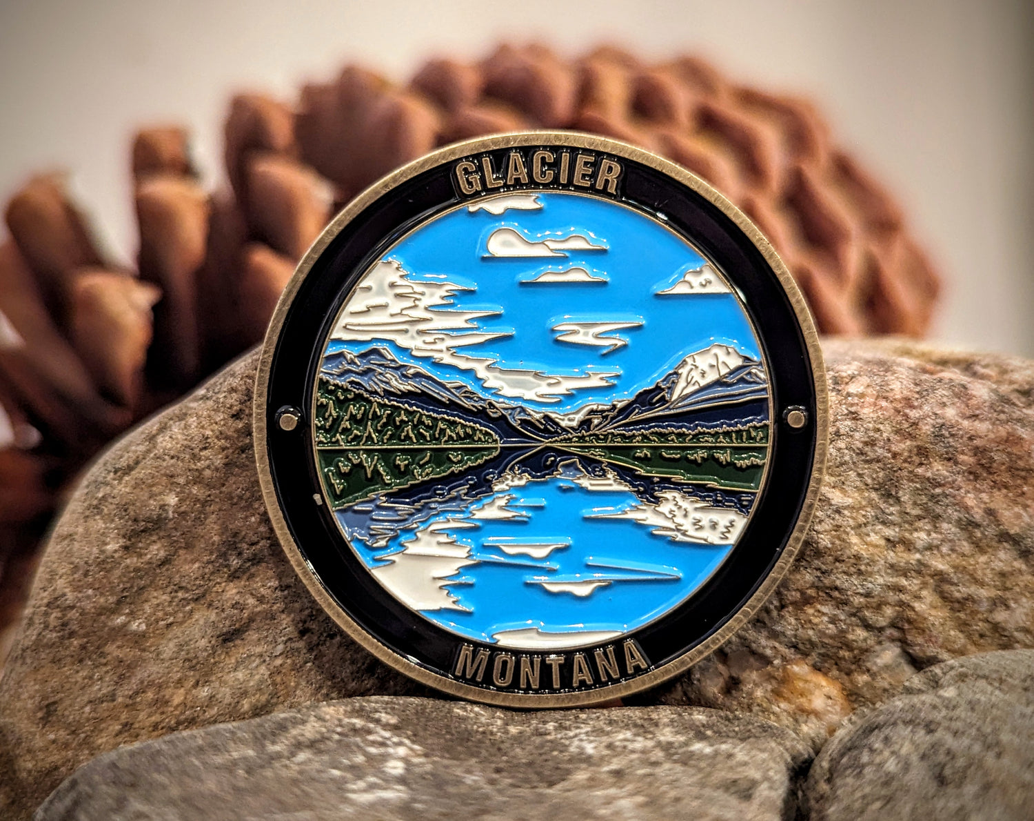 GLACIER NATIONAL PARK CHALLENGE COIN