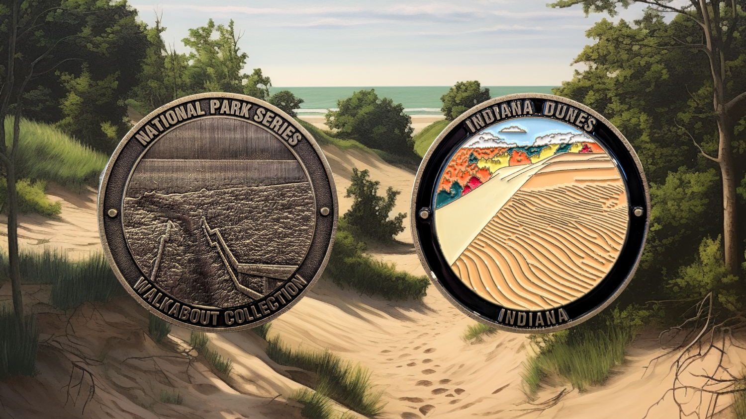 INDIANA DUNES NATIONAL PARK CHALLENGE COIN