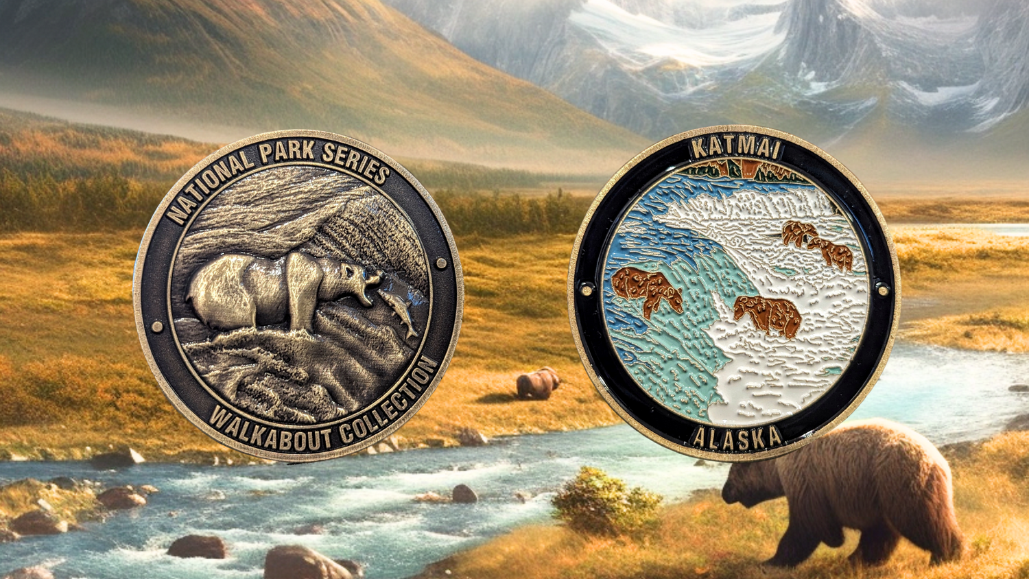 KATMAI NATIONAL PARK CHALLENGE COIN