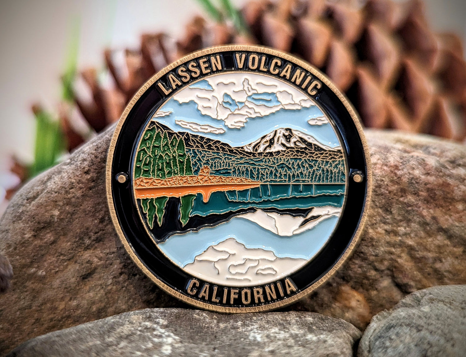 LASSEN VOLCANIC NATIONAL PARK CHALLENGE COIN