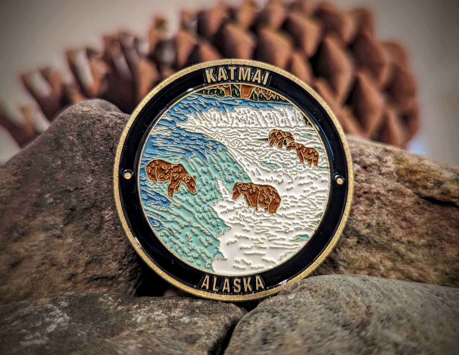 KATMAI NATIONAL PARK CHALLENGE COIN