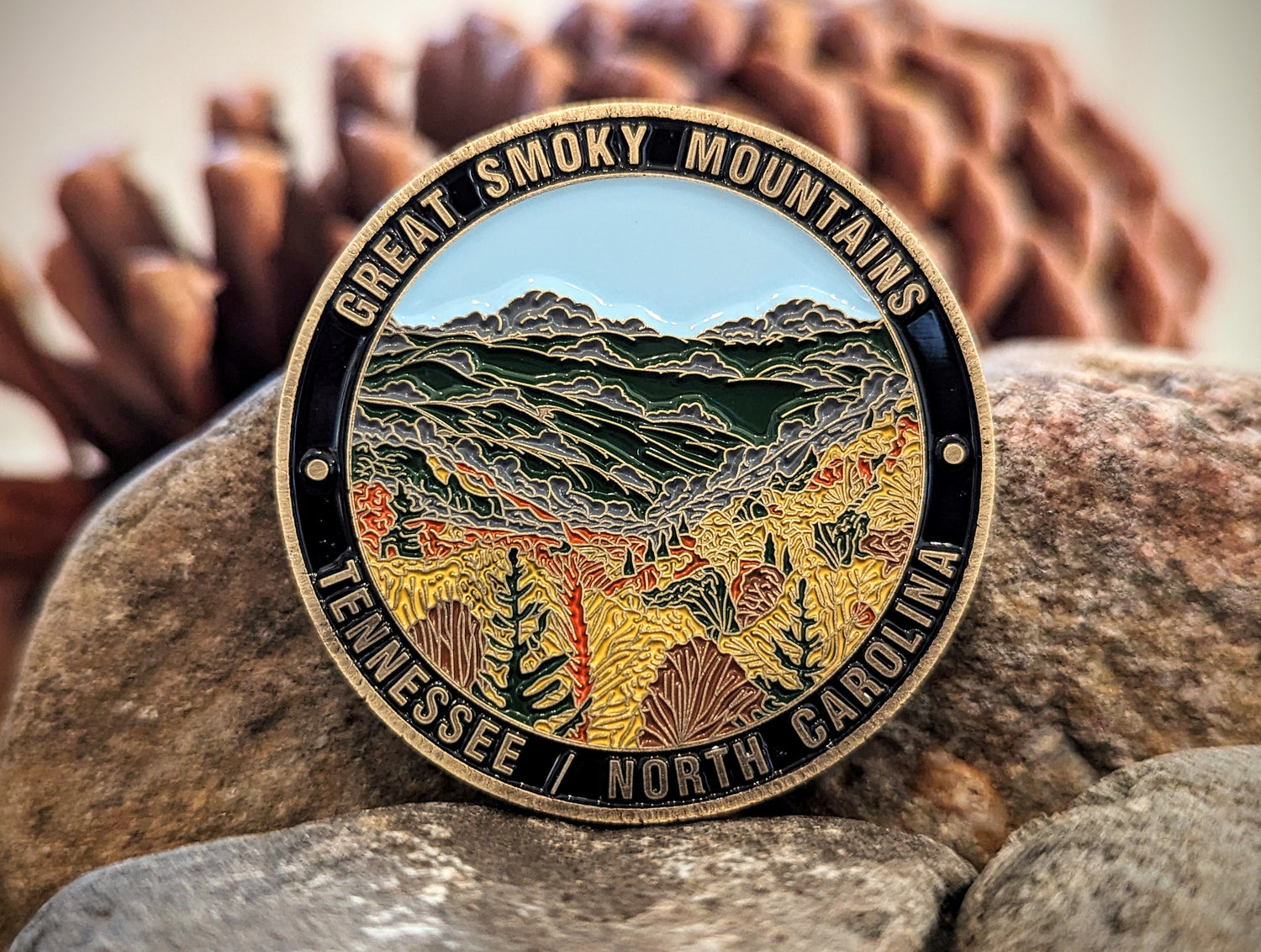GREAT SMOKY MOUNTAINS NATIONAL PARK CHALLENGE COIN