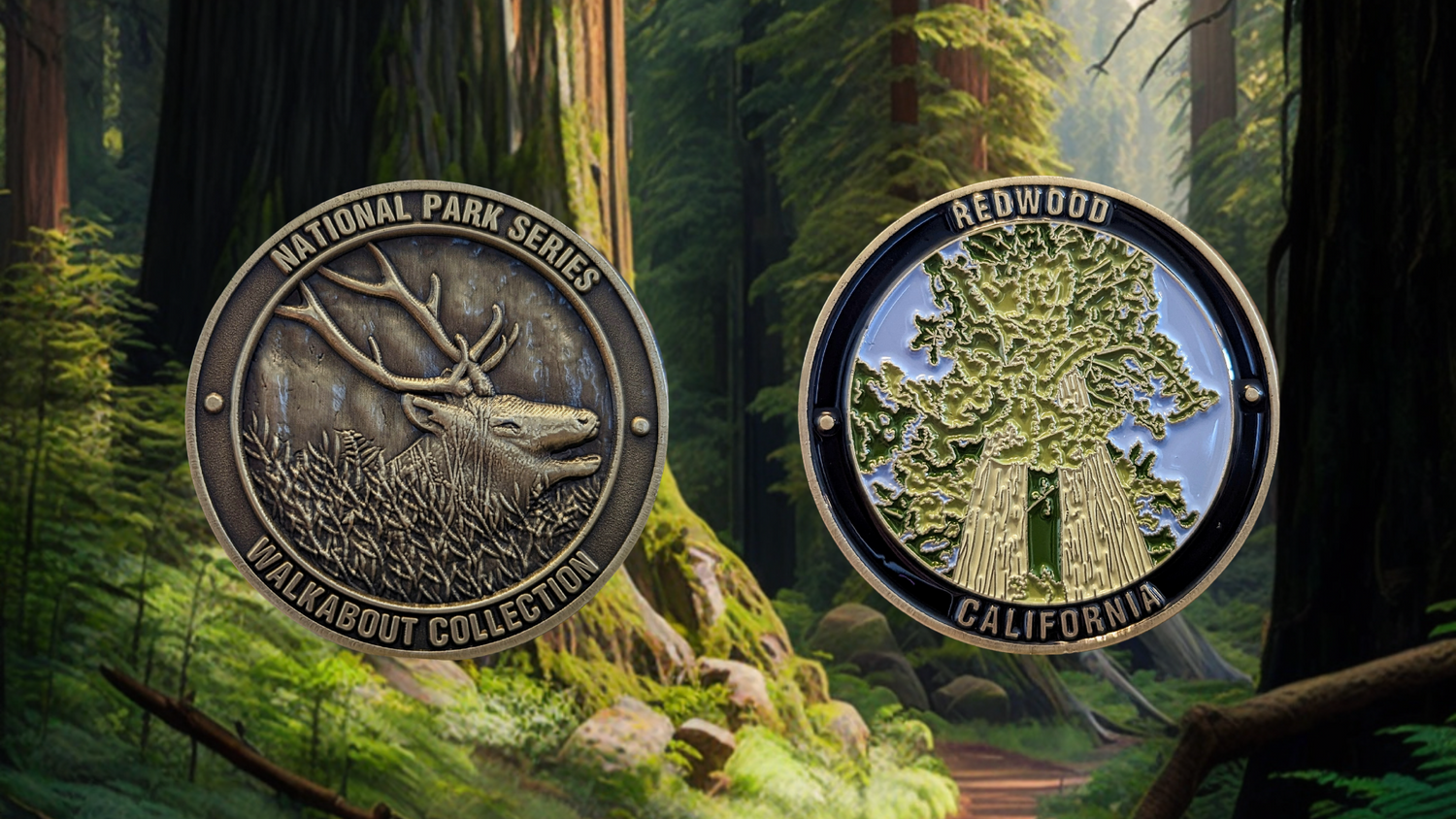 CALIFORNIA NATIONAL PARKS CHALLENGE COINS BUNDLE