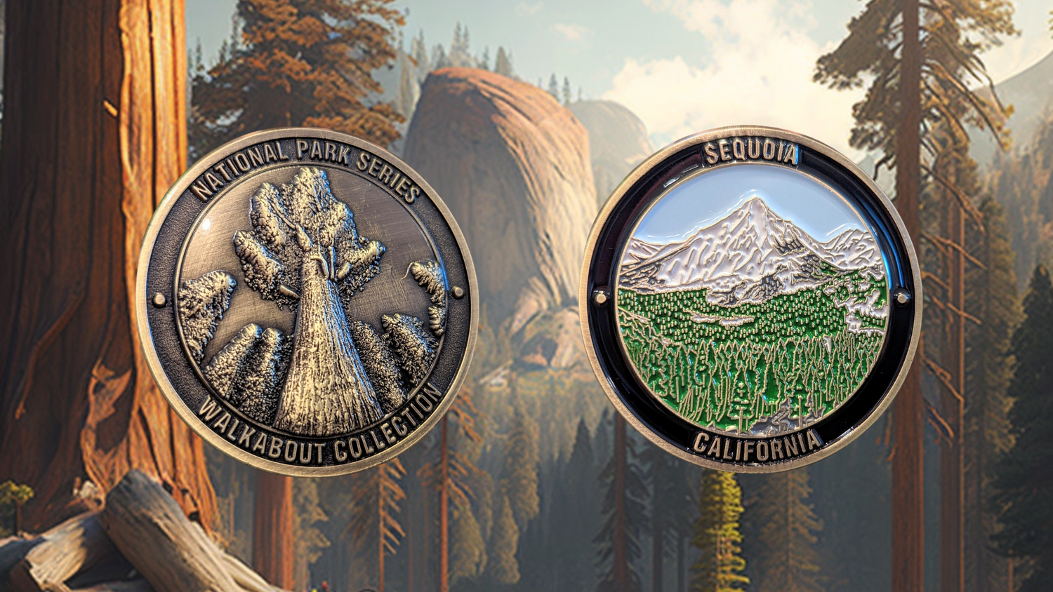 CALIFORNIA NATIONAL PARKS CHALLENGE COINS BUNDLE