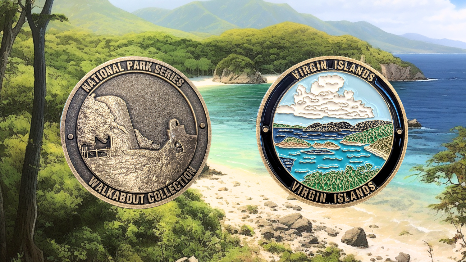 VIRGIN ISLANDS NATIONAL PARK CHALLENGE COIN