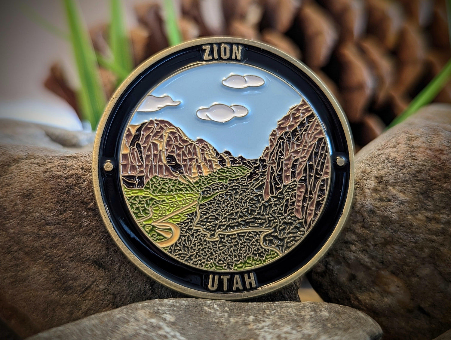 ZION NATIONAL PARK CHALLENGE COIN