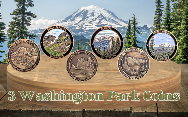 WASHINGTON NATIONAL PARKS CHALLENGE COINS BUNDLE
