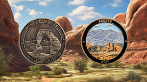 UTAH NATIONAL PARKS CHALLENGE COINS BUNDLE