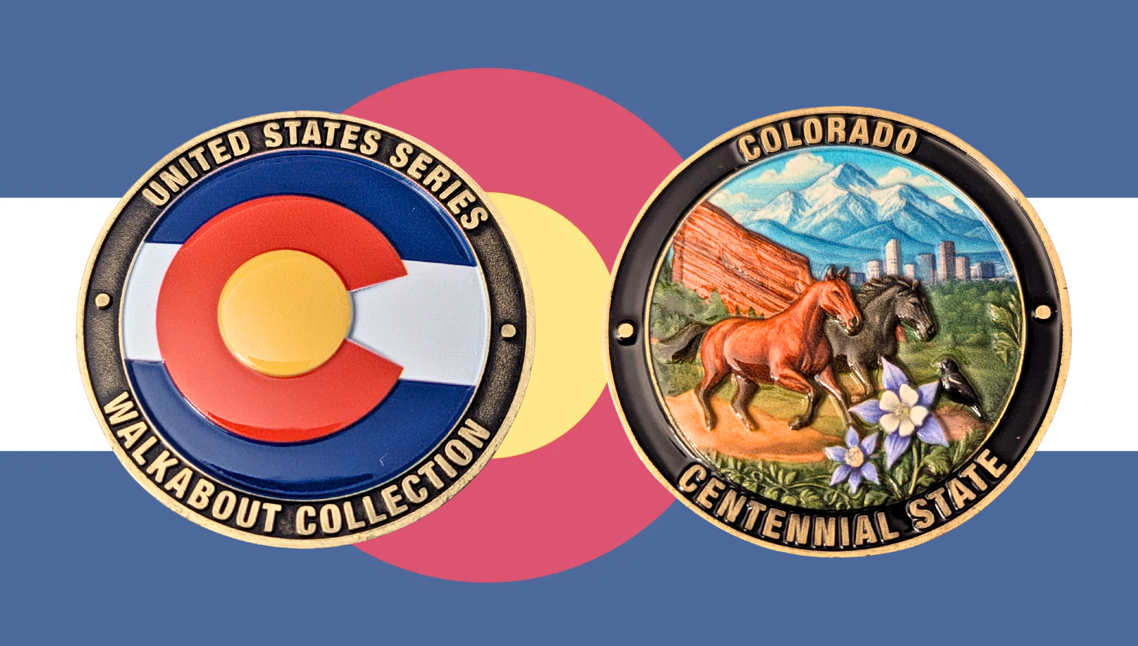 Colorado State Coin | Challenge Coins | Walkabout Collection