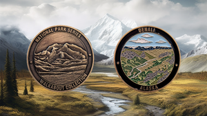 ALASKA NATIONAL PARKS CHALLENGE COINS BUNDLE