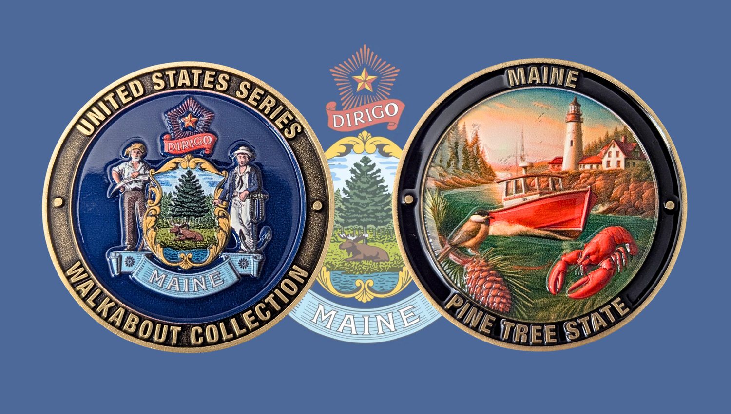 MAINE STATE CHALLENGE COIN