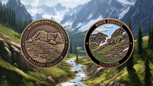 WASHINGTON NATIONAL PARKS CHALLENGE COINS BUNDLE