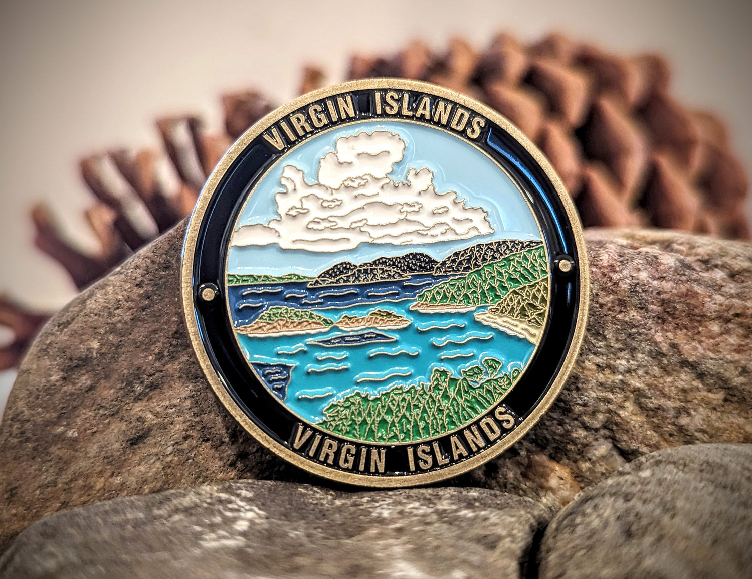 VIRGIN ISLANDS NATIONAL PARK CHALLENGE COIN