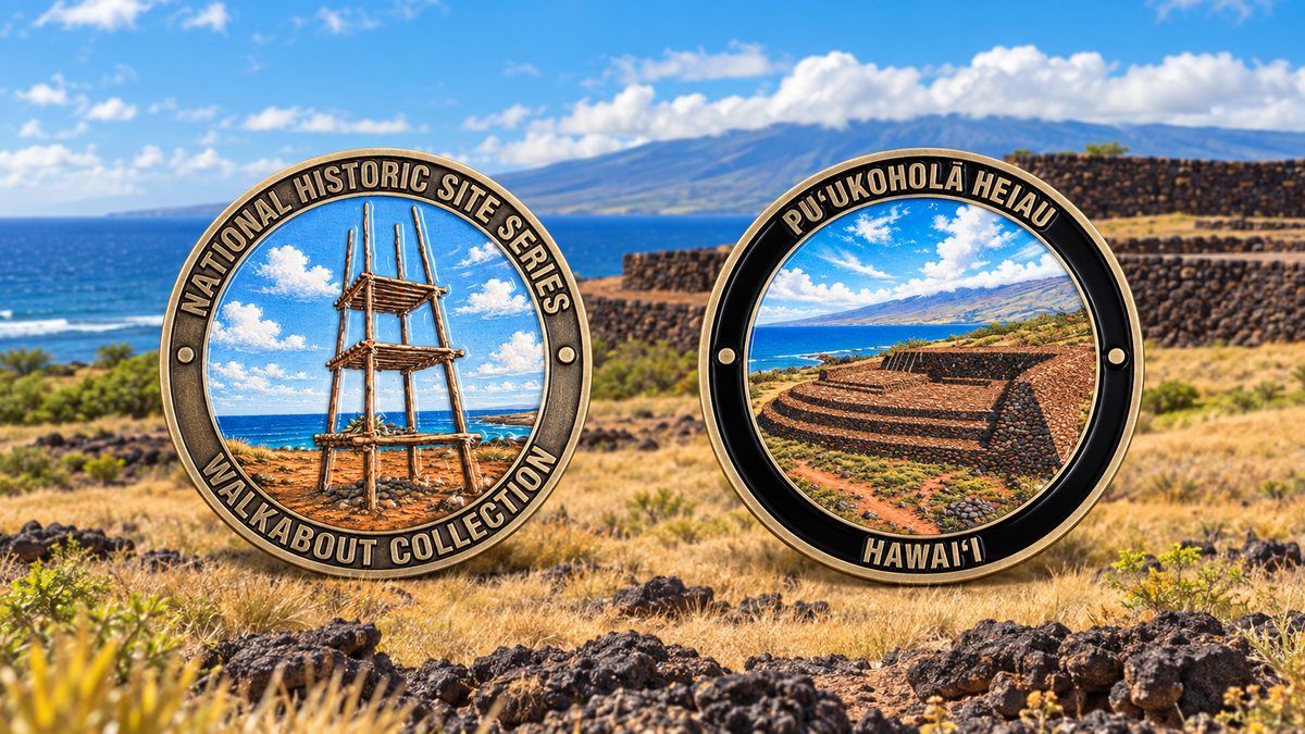 PUʻUKOHOLA HEIAU NATIONAL HISTORIC SITE CHALLENGE COIN