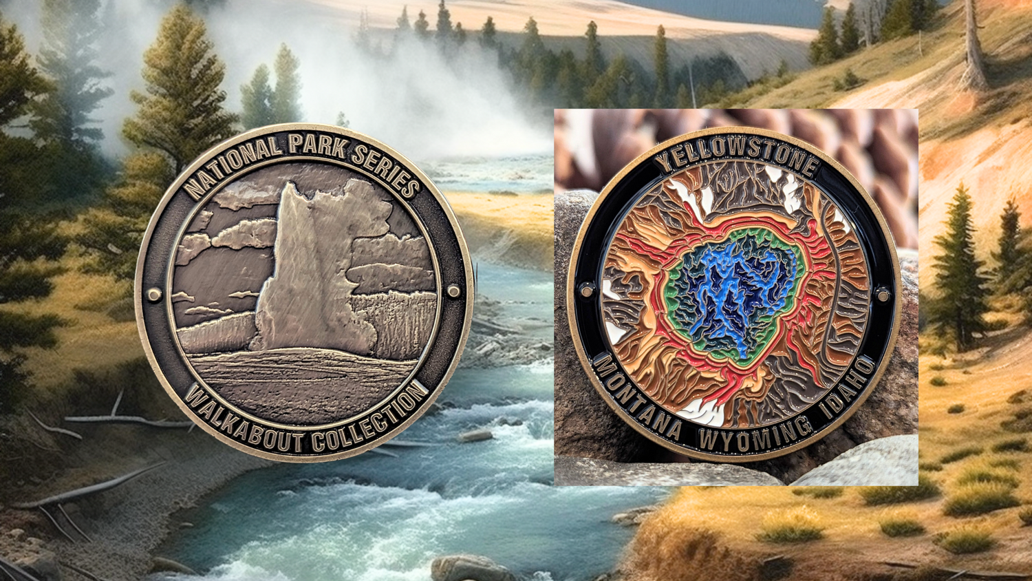 YELLOWSTONE NATIONAL PARK CHALLENGE COIN