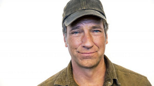 Mike Rowe headshot, dirty jobs guy, mike wearing a hat.