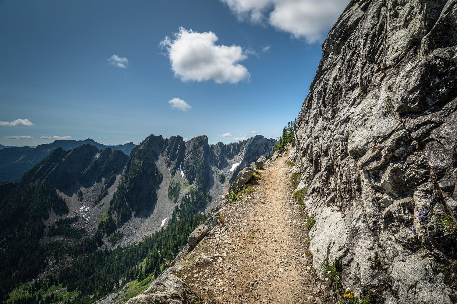 Fine Pacific Crest Trail photography print of the trail as it crosses over the Kendall Katwalk in Washington.
