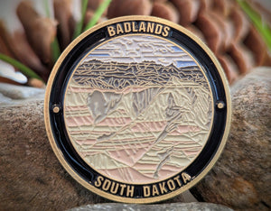 BADLANDS NATIONAL PARK CHALLENGE COIN