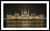 Framed fine photographic and art print of the Hungarian Parliament building in Budapest at nighttime with the light reflecting on the Danube River.